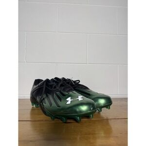 Under Armour Football Cleats Men's Size 16 Green Black Athletic
